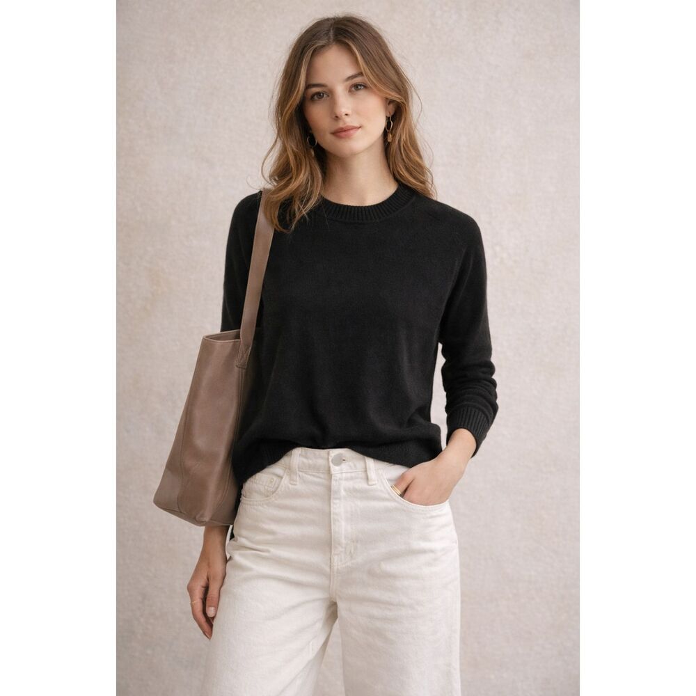 EVERLANE Black Cashmere Pullover Sweater Top   Women's Size Small
